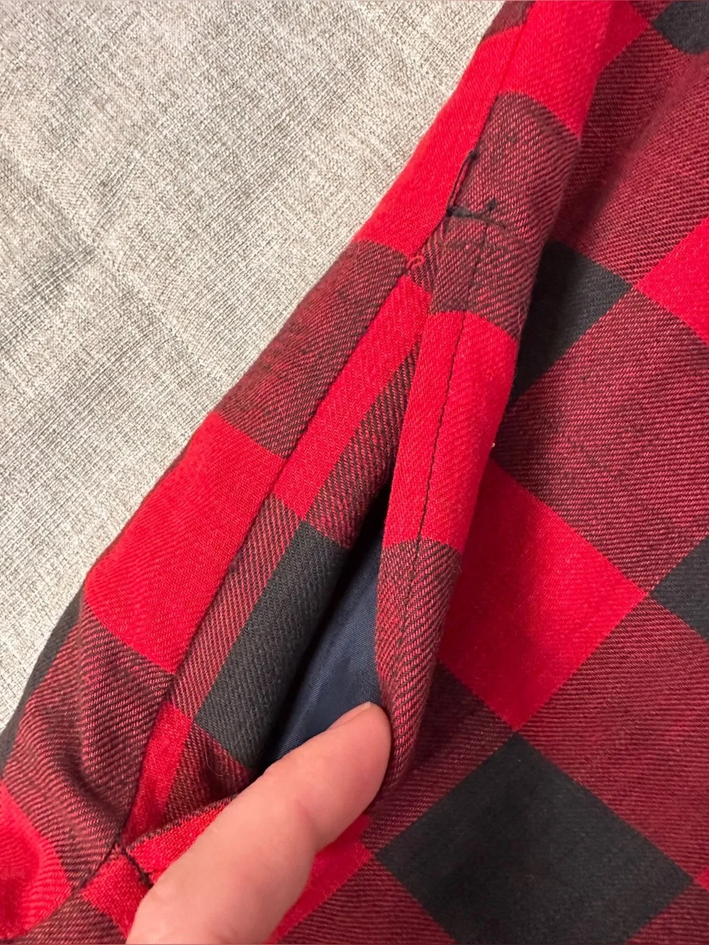 VTG Hugo Valentino Mens Shirt Flannel Jacket Quilted Lining Buffalo Plaid XL